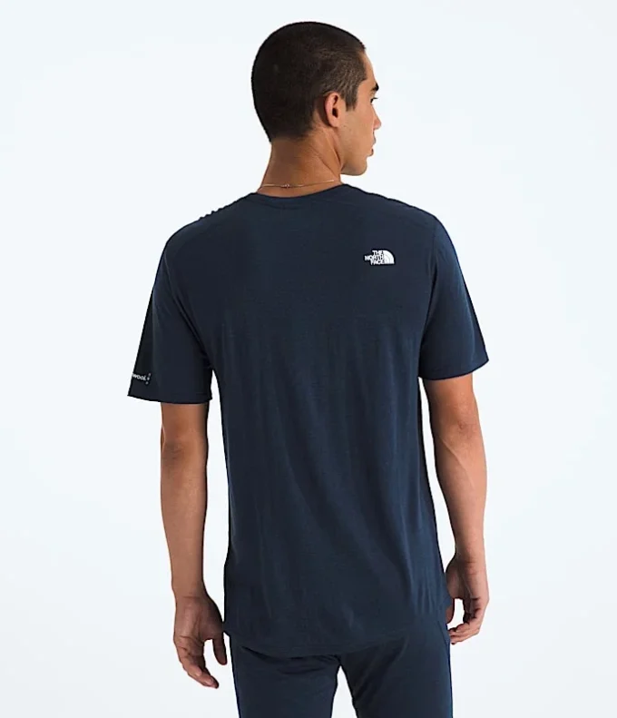 TNF X Smartwool Men’s Merino Blend 150 Short-Sleeve Crew TNF X Smartwool Men’s Merino Blend 150 Short-Sleeve Crew