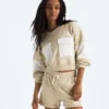 Women’s Terry Oversized Cropped Crew