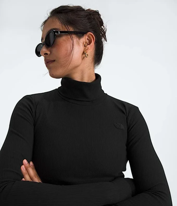 Women’s Turtleneck Long-Sleeve Top